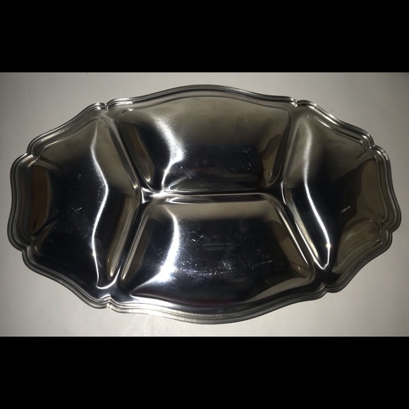 Vintage Guy Degrenne Oval Divided Serving Platter - Picture 7 of 16